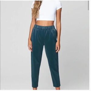 NWT Blank NYC Super Freak Fighting Words Faux Leather Pants Size Large